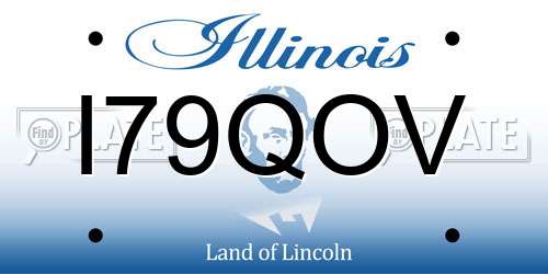 I79QOV Illinois License Plate