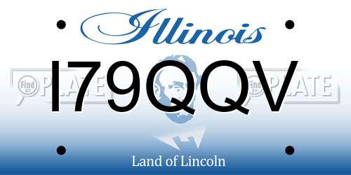 I79QQV Illinois License Plate