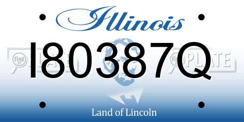I80387Q Illinois License Plate