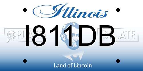 I811DB Illinois License Plate