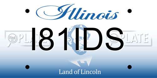 I81IDS Illinois License Plate