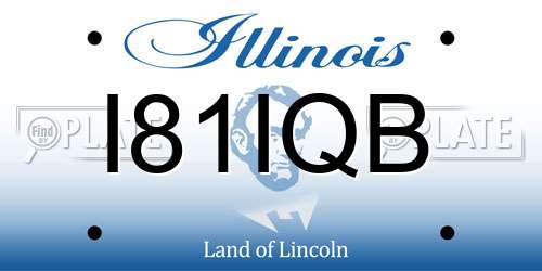 I81IQB Illinois License Plate
