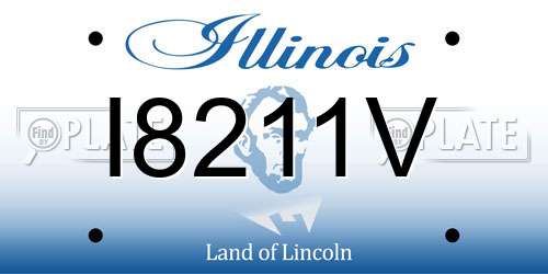 I8211V Illinois License Plate