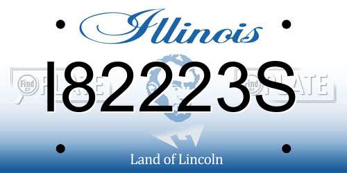 I82223S Illinois License Plate