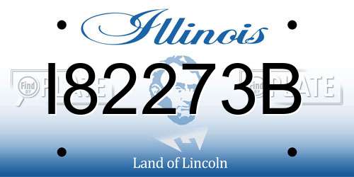 I82273B Illinois License Plate