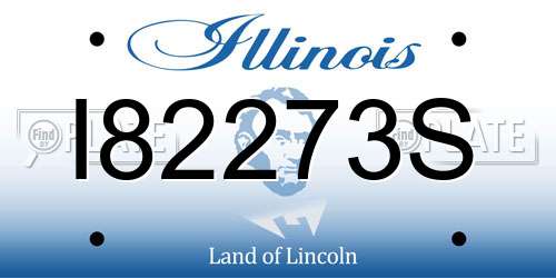 I82273S Illinois License Plate