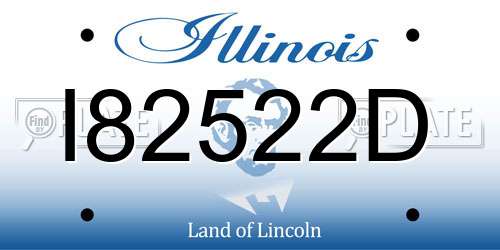 I82522D Illinois License Plate