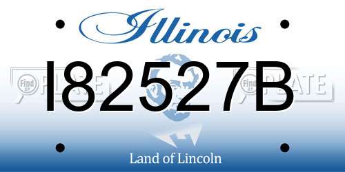 I82527B Illinois License Plate