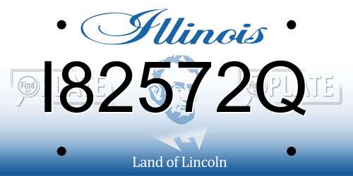 I82572Q Illinois License Plate