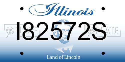 I82572S Illinois License Plate