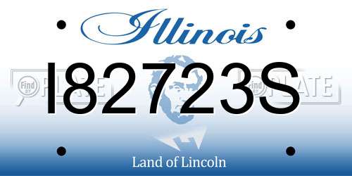 I82723S Illinois License Plate