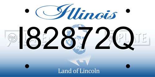 I82872Q Illinois License Plate