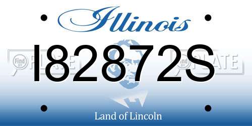 I82872S Illinois License Plate