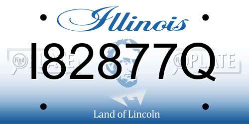 I82877Q Illinois License Plate