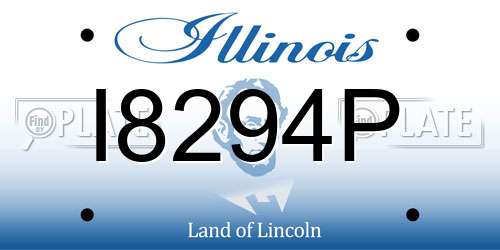 I8294P Illinois License Plate