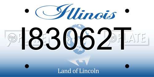 I83062T Illinois License Plate