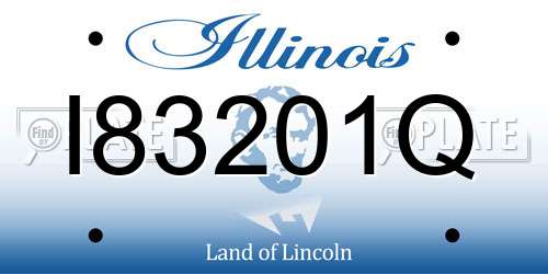 I83201Q Illinois License Plate