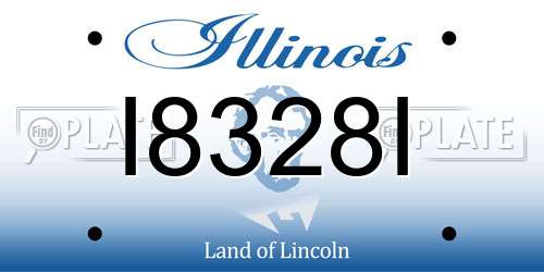 I8328I Illinois License Plate
