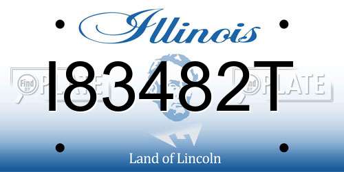 I83482T Illinois License Plate