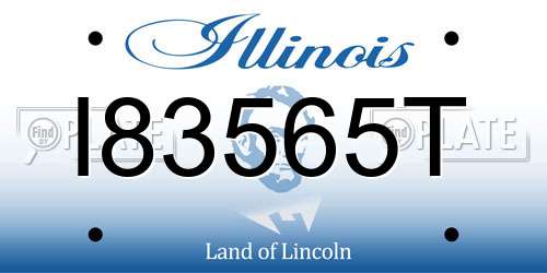 I83565T Illinois License Plate