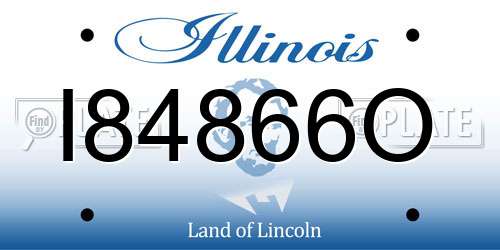 I84866O Illinois License Plate