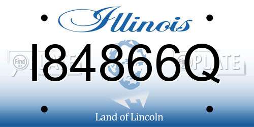 I84866Q Illinois License Plate