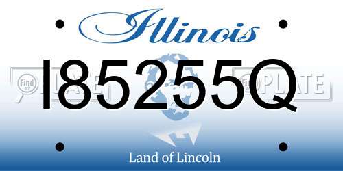 I85255Q Illinois License Plate