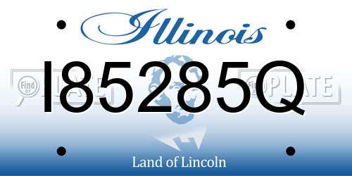 I85285Q Illinois License Plate