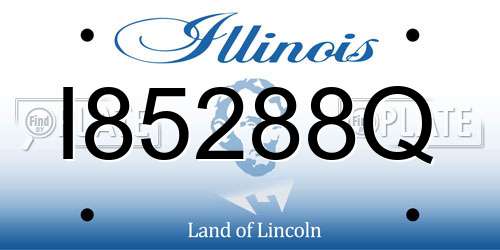 I85288Q Illinois License Plate