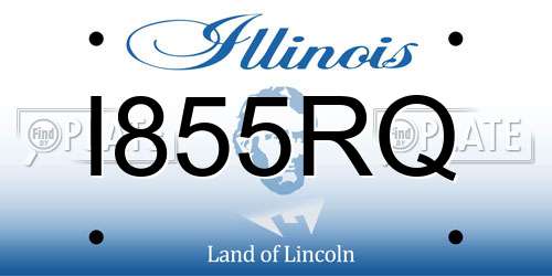 I855RQ Illinois License Plate