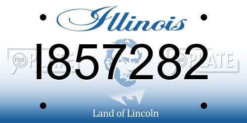 I857282 Illinois License Plate