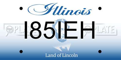 I85IEH Illinois License Plate