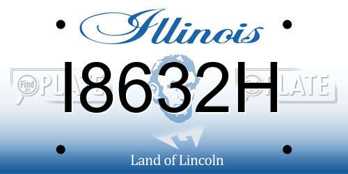 I8632H Illinois License Plate
