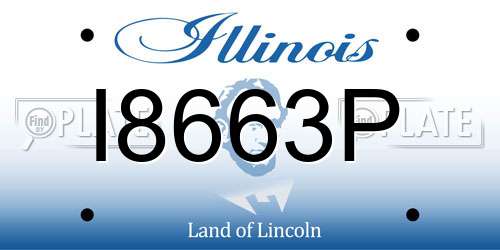 I8663P Illinois License Plate