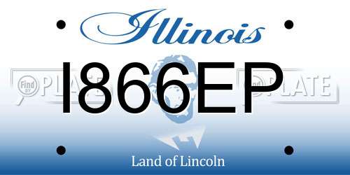 I866EP Illinois License Plate