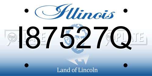 I87527Q Illinois License Plate