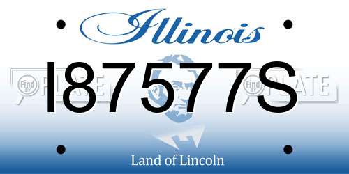I87577S Illinois License Plate