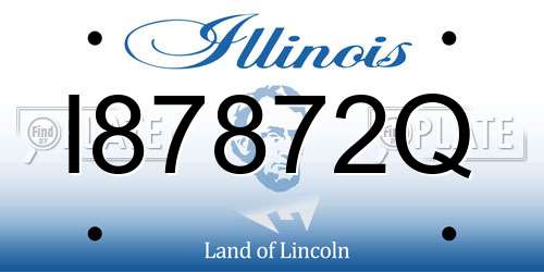 I87872Q Illinois License Plate