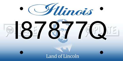 I87877Q Illinois License Plate