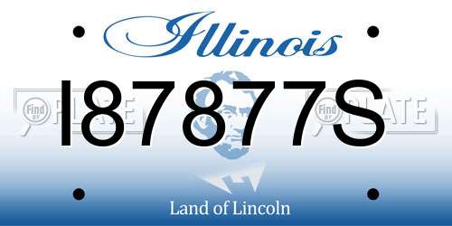 I87877S Illinois License Plate