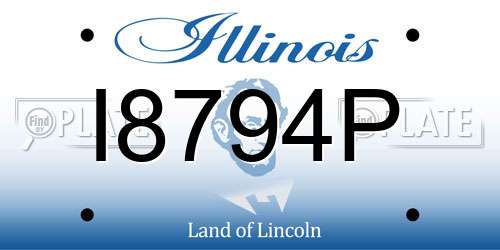 I8794P Illinois License Plate