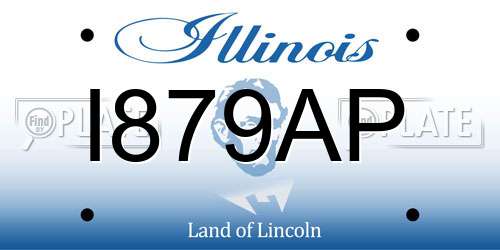 I879AP Illinois License Plate