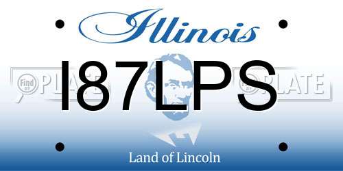 I87LPS Illinois License Plate