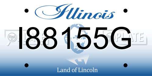 I88155G Illinois License Plate