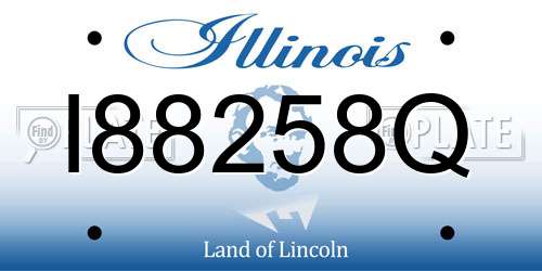 I88258Q Illinois License Plate