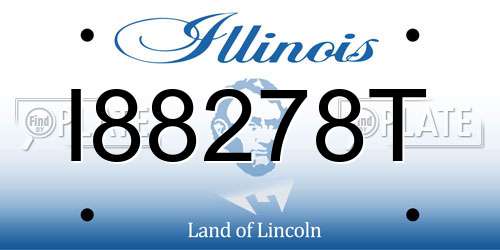 I88278T Illinois License Plate