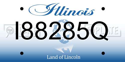 I88285Q Illinois License Plate