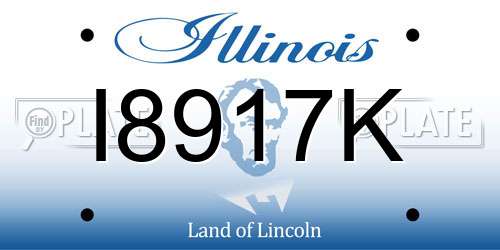 I8917K Illinois License Plate