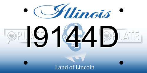 I9144D Illinois License Plate