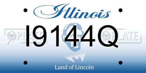 I9144Q Illinois License Plate